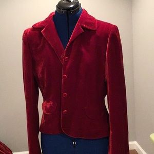 Anne Klein Velvet blazer/skirt set (2) piece